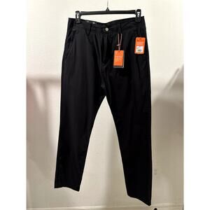 Bass Outdoor Mens Slim Straight Traveler Tech Pants Color: Caviar Size 32 Zipper